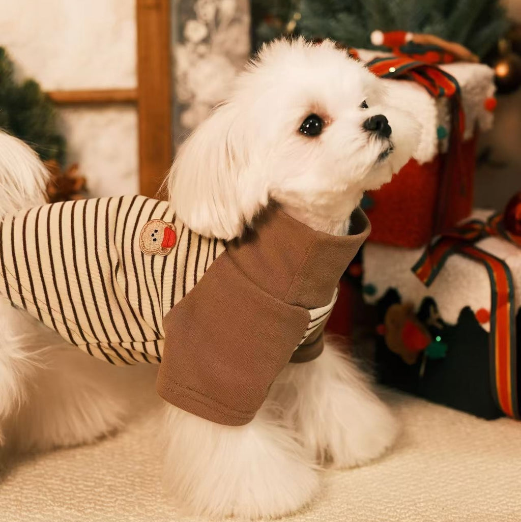 Striped Raglan Sleeve Pet Base Layer Sweatshirt