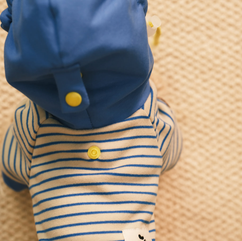 Striped Hooded Pet Sweatshirt