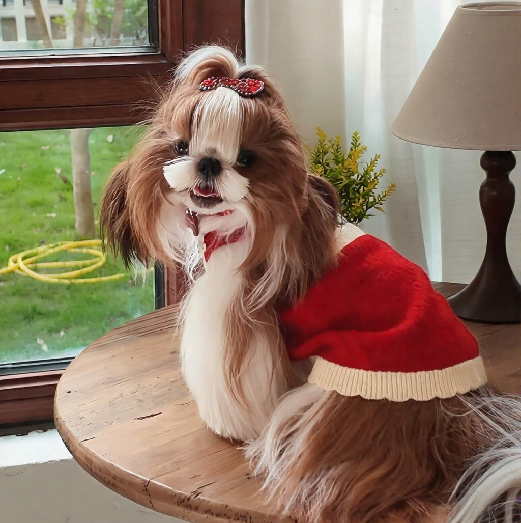 Mushroom House Lightweight Fleece Knit Pet Dress