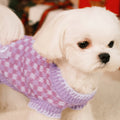 Mohair Checkerboard Pet Sweater for Cats & Small Dogs