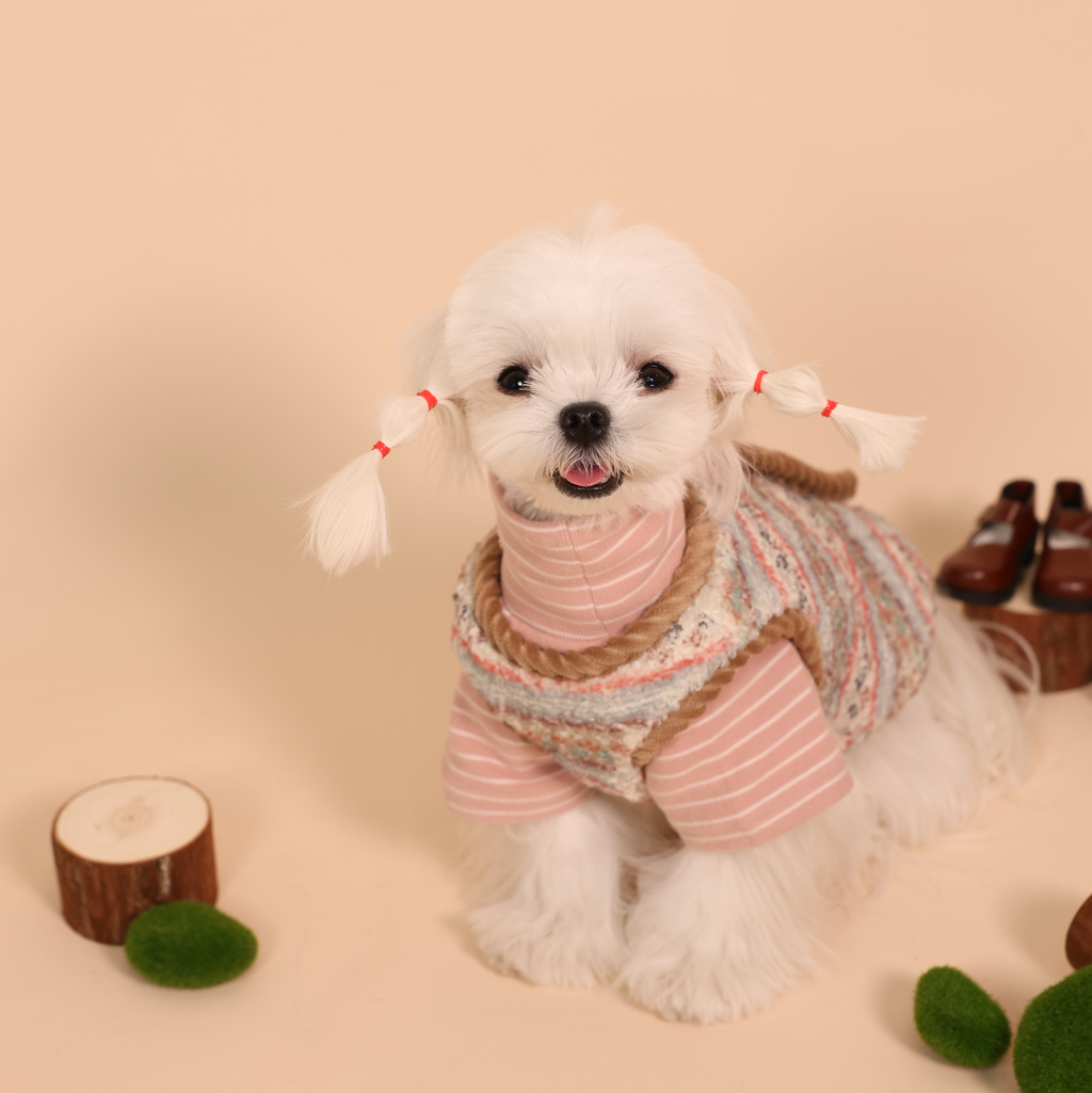 Forest Adventure Plush Fleece Bear Pet Vest