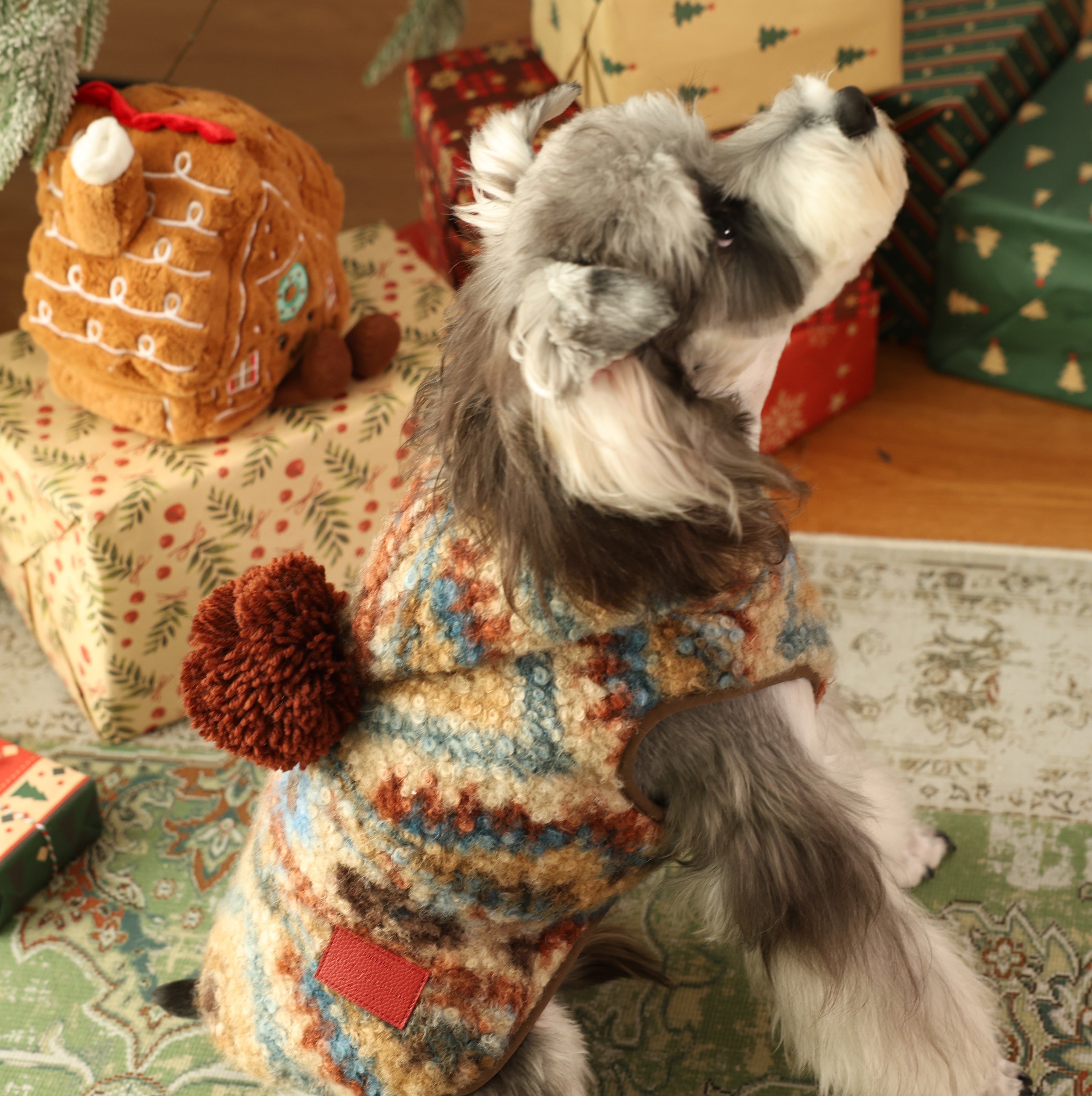 Star Wish Elf Padded Fleece Christmas Pet Vest