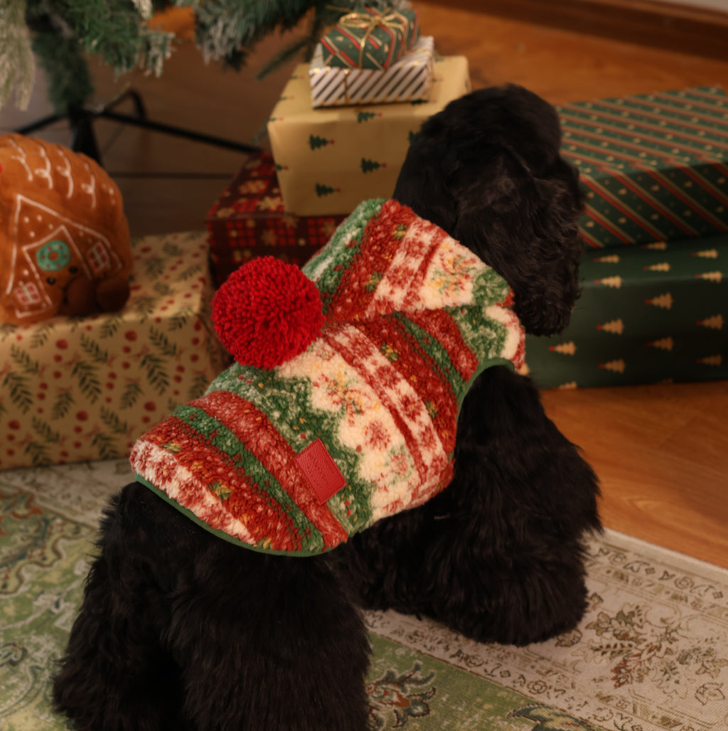 Star Wish Elf Padded Fleece Christmas Pet Vest