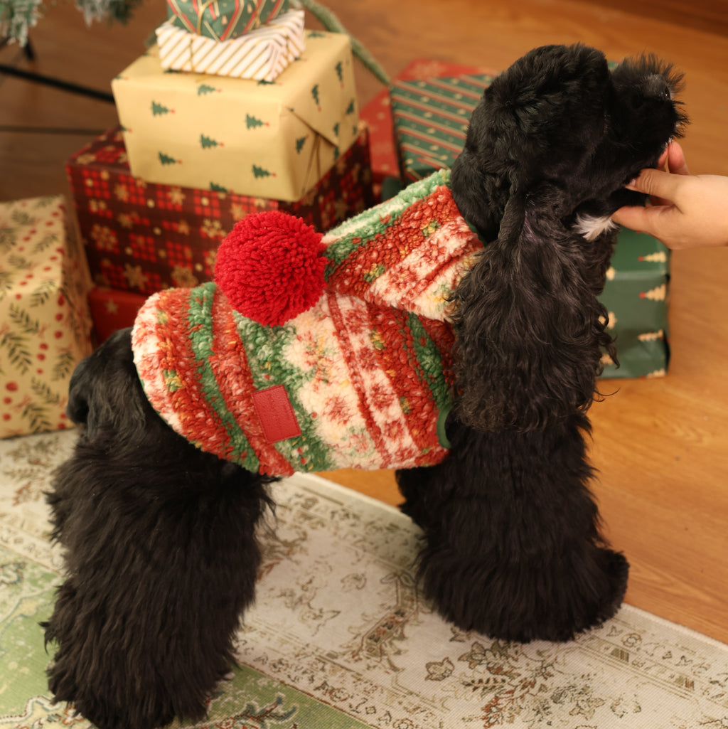 Star Wish Elf Padded Fleece Christmas Pet Vest