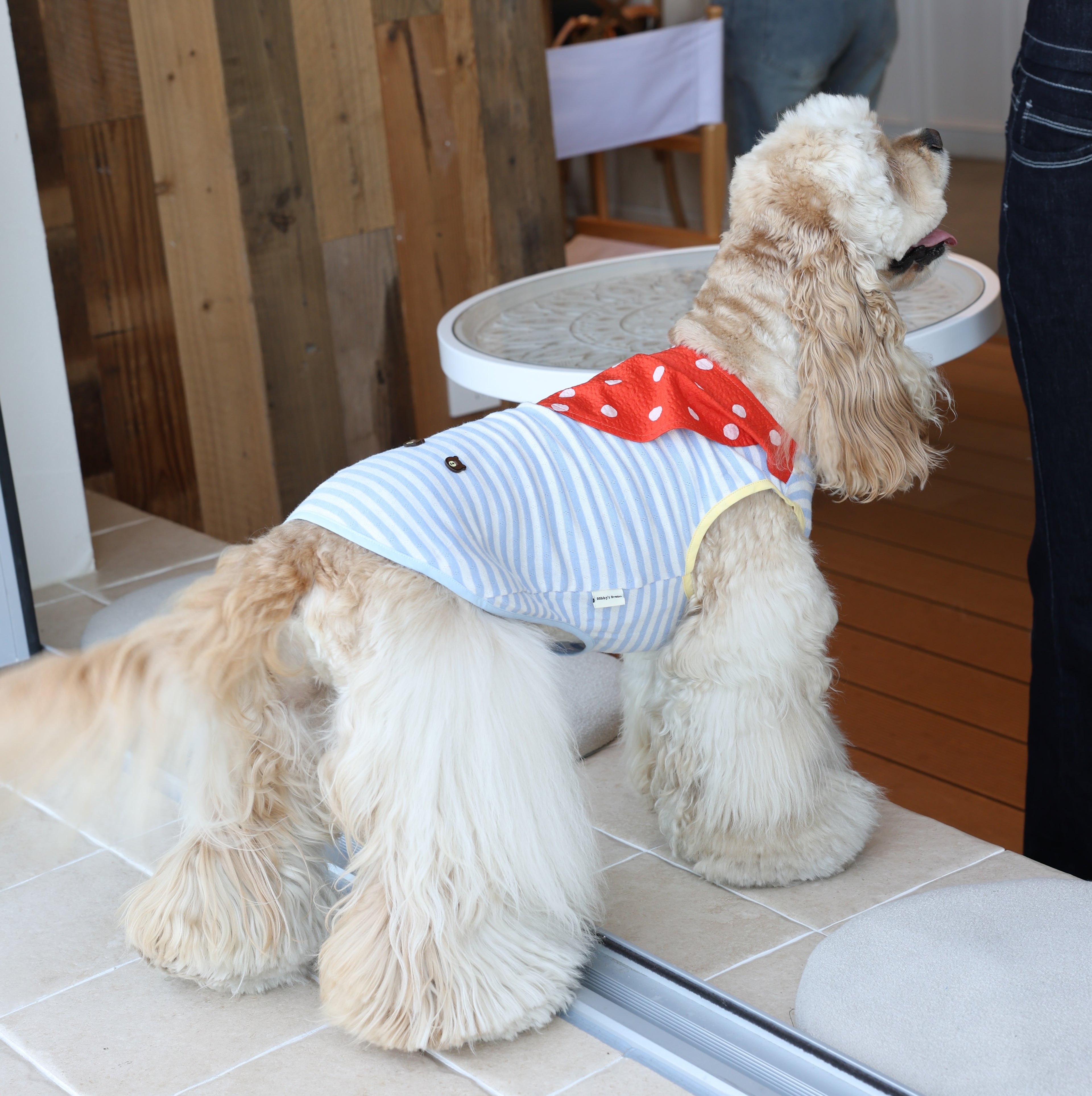 Little Bear Duty Sailor Stripe Cooling Pet Tank