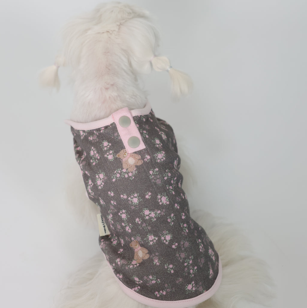 Doll Diary Cotton Pet Tank with Ear Bow