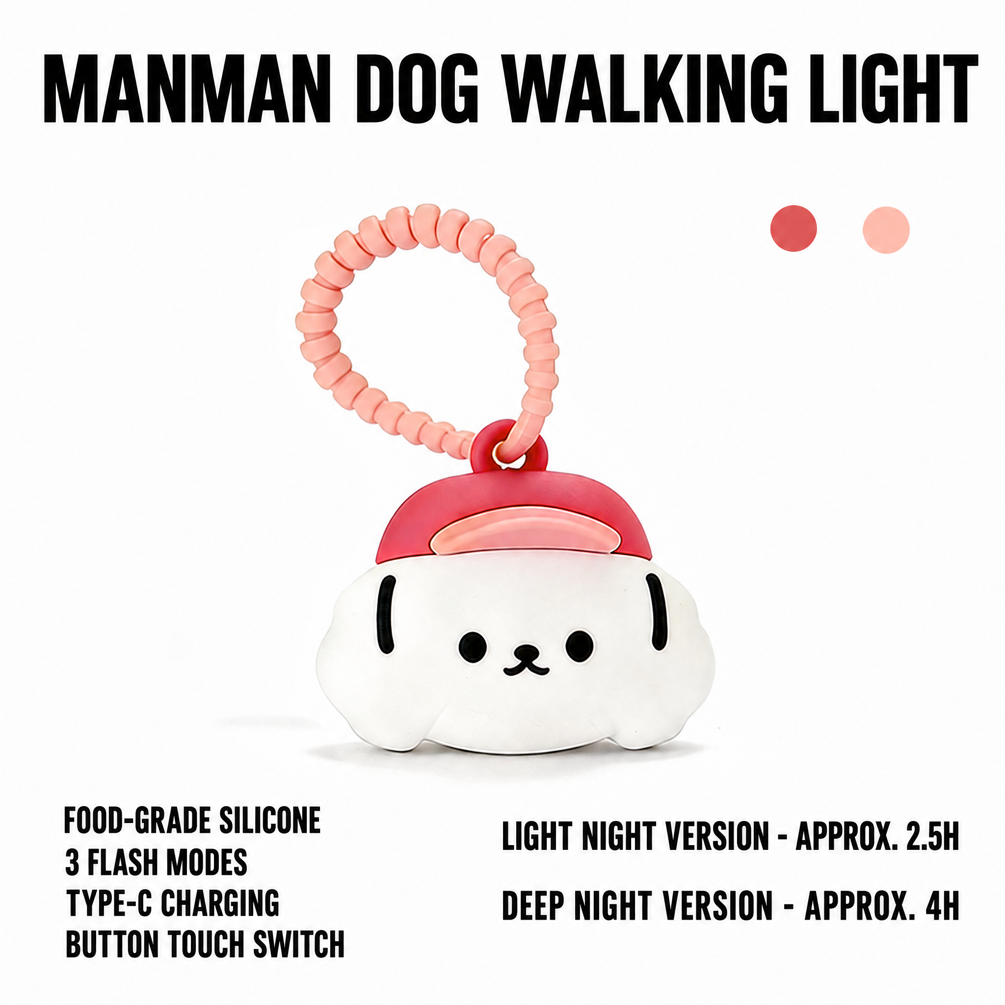 Waterproof Silicone LED Pet Walking Light