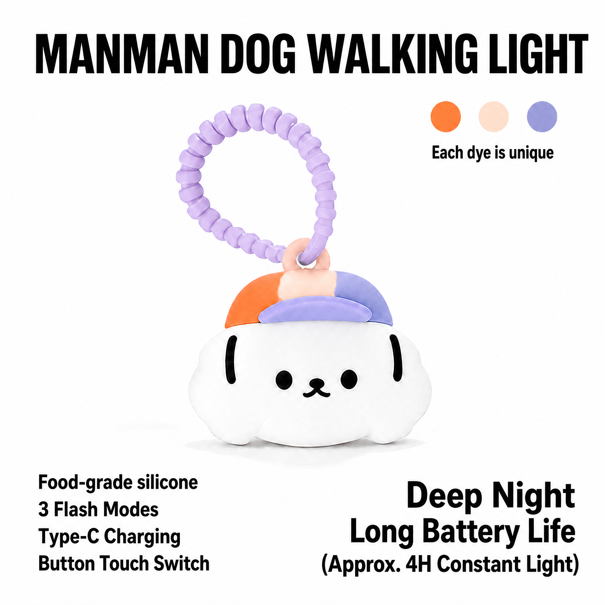 Waterproof Silicone LED Pet Walking Light