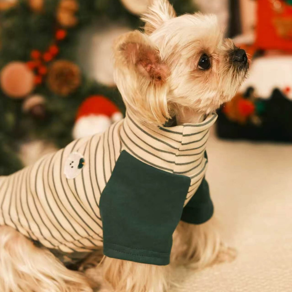 Striped Raglan Sleeve Pet Base Layer Sweatshirt
